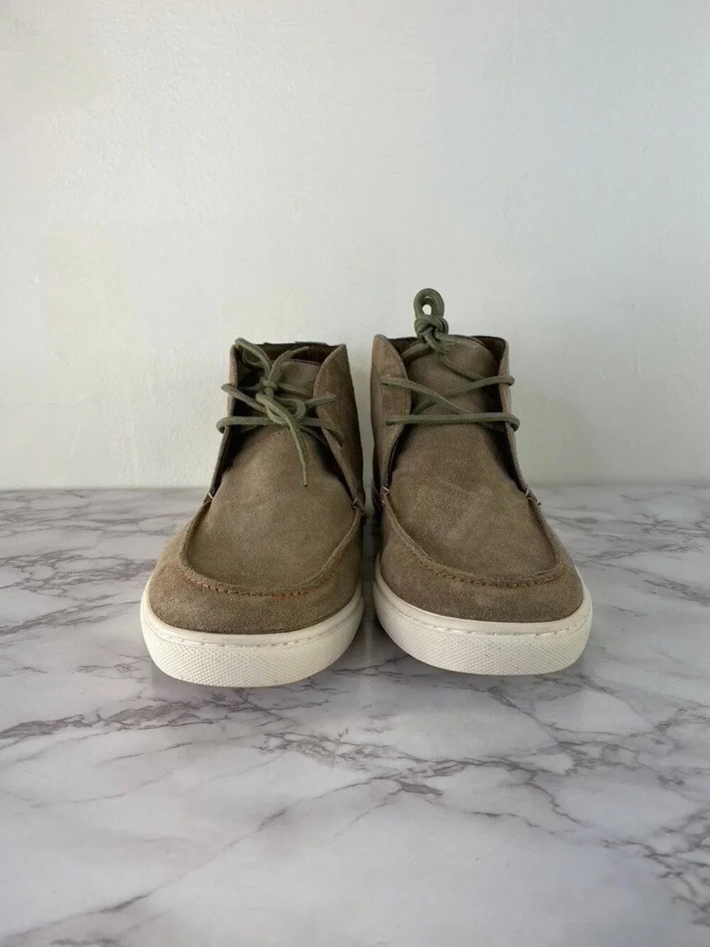 Steve Madden Men's Beige Suede Fulton Lace Sneaker SZ 11.5